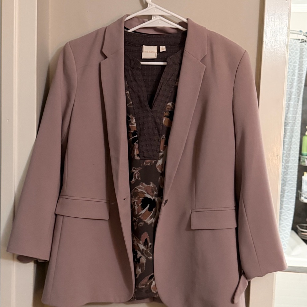 Banana Republic Blush Pink Blazer Jacket